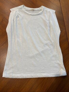 rag & bone White Crewneck Tank Top